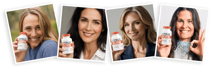 Women holding CitrusBurn supplement bottles